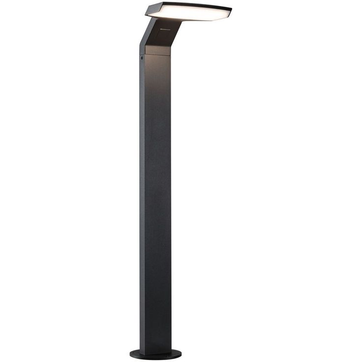 LED-pollarivalaisin liiketunnistimella Paulmann Zenera, 67cm, IP44, 3000K, korroosionkestävä, antrasiitti