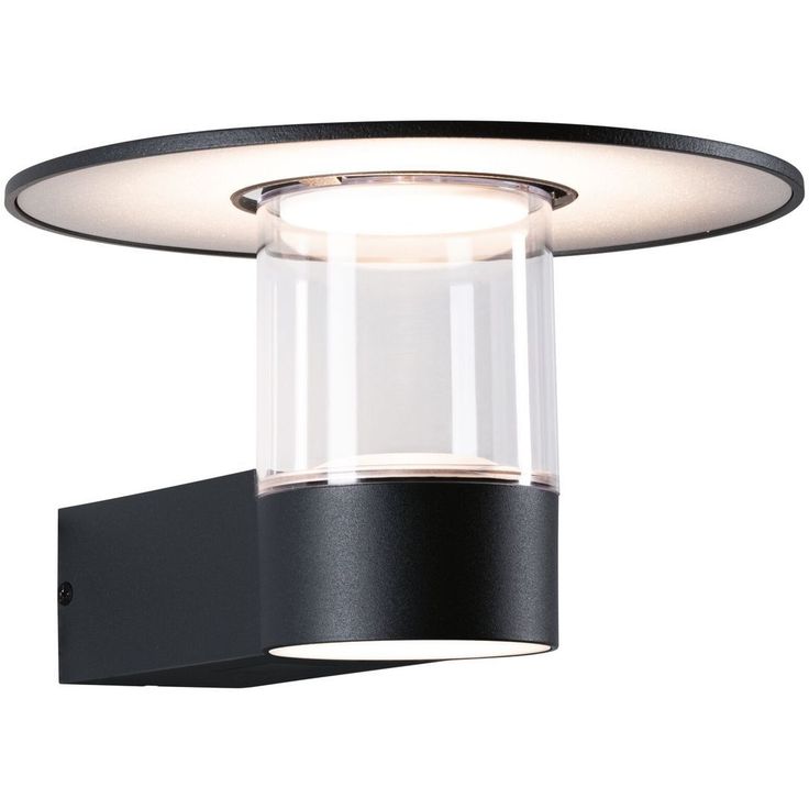 LED-ulkoseinävalaisin liiketunnistimella Paulmann Sienna, IP44, 3000K, korroosionkestävä, antrasiitti