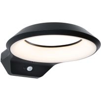 LED-ulkoseinävalaisin liiketunnistimella Paulmann Anela, IP44, 3000K, antrasiitti