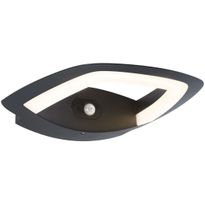 LED-ulkoseinävalaisin liiketunnistimella Paulmann Akena, IP44, 3000K, antrasiitti