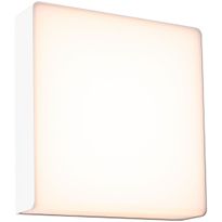 LED-ulkoseinävalaisin liiketunnistimella Paulmann Azalena, IP44, 3000K, korroosionkestävä, valkoinen