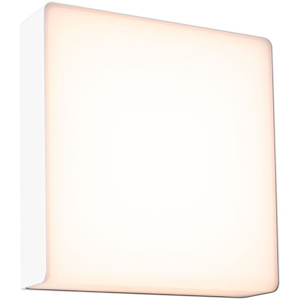LED-ulkoseinävalaisin liiketunnistimella Paulmann Azalena, IP44, 3000K, korroosionkestävä, valkoinen