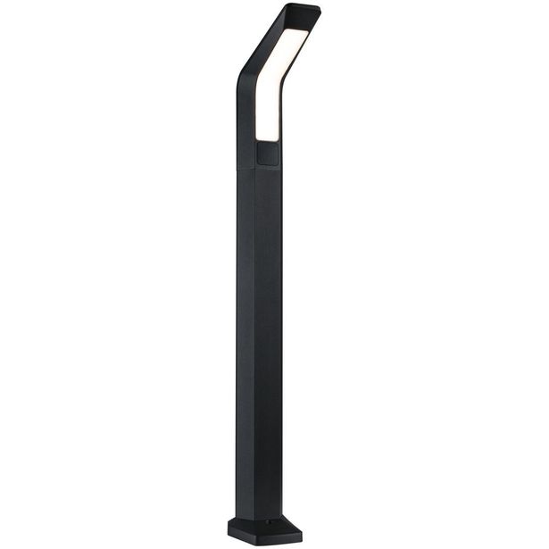 LED-pollarivalaisin liiketunnistimella Paulmann Merano, IP44, 91cm, 3000K, korroosionkestävä, antrasiitti
