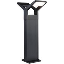 LED-pollarivalaisin liiketunnistimella Paulmann Juntea, 2-osainen, 58.5cm, IP44, 3000K, antrasiitti