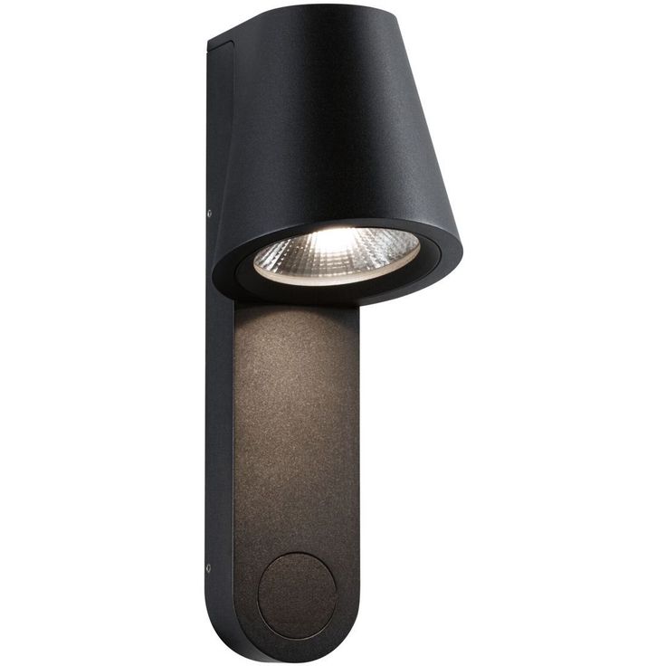 LED-ulkoseinävalaisin liiketunnistimella Paulmann Caissa, IP44, 3000K, antrasiitti