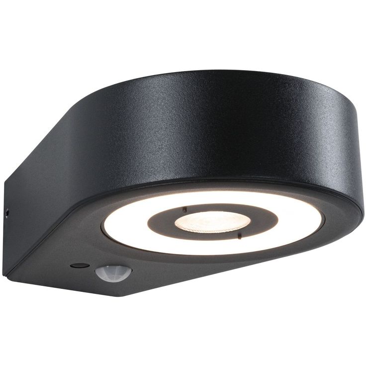 LED-ulkoseinävalaisin Paulmann Silma 65x186mm 3000K 5.5/0.7W 600lm hämäräohjattu liiketunnistin IR antrasiitti