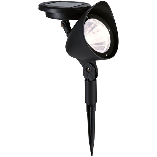 Aurinkokennopuutarhaspotti Paulmann Solar LED Solena IP44 3000K 2lm musta