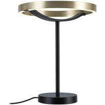 Pöytävalaisin Paulmann Melira, 2700K, 580lm, 10W, kolmiportaisesti himmennettävä, mattamusta/kulta