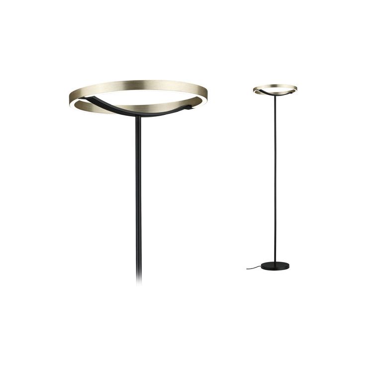 Lattiavalaisin Paulmann Melira, 2700K, 1025lm, 17.5W, 157cm, kolmiportaisesti himmennettävä, mattamusta/kulta