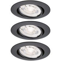 LED-alasvalosetti Paulmann Base, GU10, 3x4.9W, 3x550lm, 2700K, himmennettävä, suunnattava