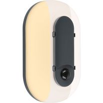 Ulkoseinävalaisin liiketunnistimella Paulmann Elunor, IP65, 122x212mm, 2200 - 4000K, 18.5W, 1445lm, antrasiitti/valkoinen