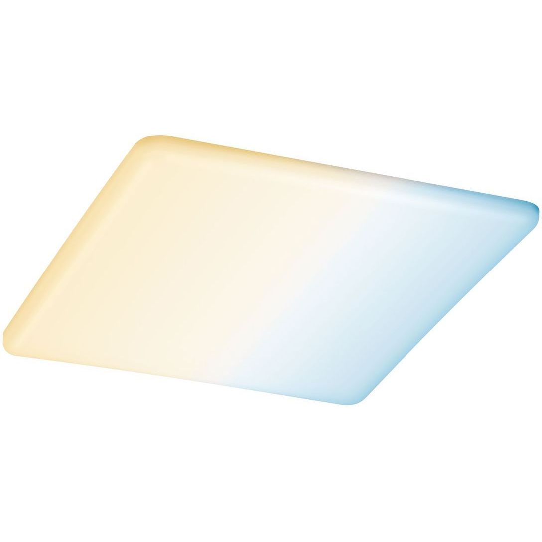 Upotettava LED-paneeli Paulmann Veluna, Smart Home Zigbee 3.0, IP44, 21.5x21.5cm, 17W, säädettävä värilämpötila, himmennettävä