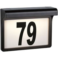 LED-numerovalaisin aurinkokennolla Paulmann Dayton II, IP44, 3000K, hämärätunnistin musta