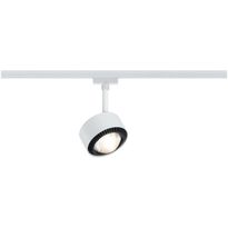 LED-spottivalaisin kiskoon Paulmann URail Aldan, 2700K, himmennettävä, valkoinen/musta