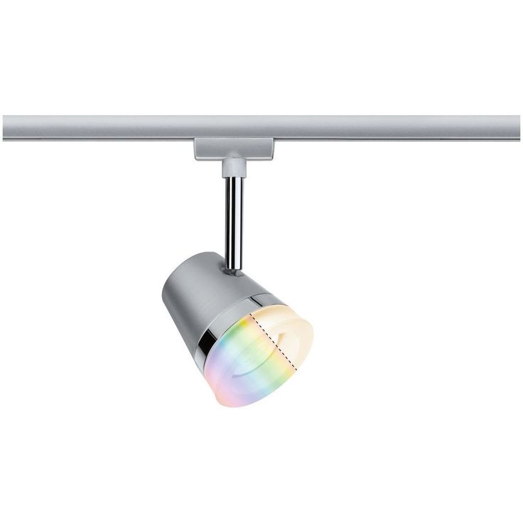 Spottivalaisin kiskoon Paulmann URail Cone, Smart Home Zigbee 3.0, GU10, RGBW+, himmennettävä, mattakromi