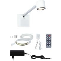 LED-tauluvalaisin Paulmann Adelia, 8.5cm, 2700K, 370lm, 230/24V, 4.5W, himmennettävä, harjattu alumiini