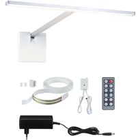 LED-tauluvalaisin Paulmann Xana, 35.3cm, 2700K, 420lm, 230/24V, 5.5W, himmennettävä, harjattu alumiini