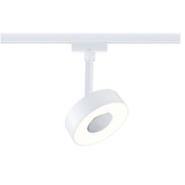 LED-spottivalaisin kiskoon Paulmann URail Circle Ø100mm 3-Step-Dim 210lm 5W 3000K himmennettävä signaalivalkoinen