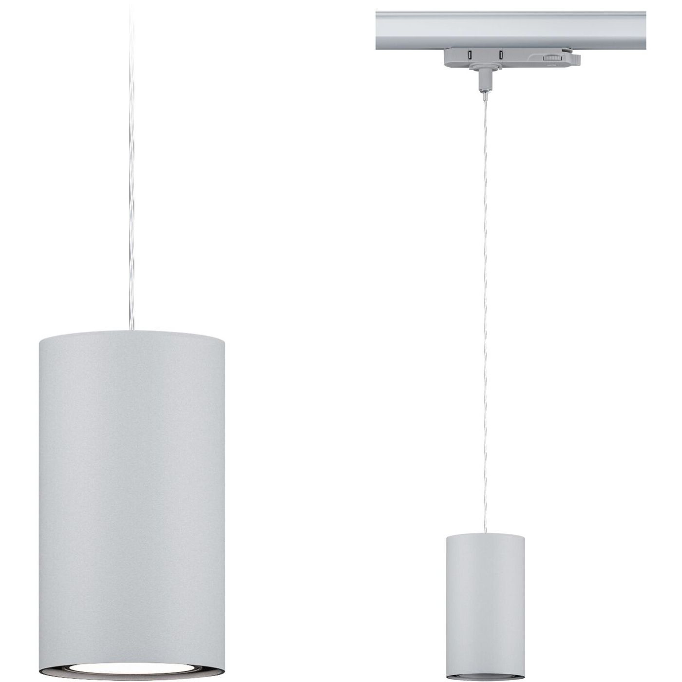 LED-riippuvalaisin Paulmann ProRail3 Kratos Ø79x42mm 2000lm 18.5W 4000K hopea