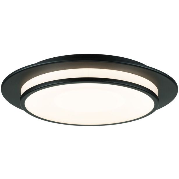 LED-kattovalaisin Paulmann Egron, 2700K, himmennettävä, mattamusta