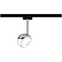 LED-spottivalaisin kiskoon Paulmann URail Capsule II, 6.3W, 2700K, himmennettävä, mattamusta/kromi