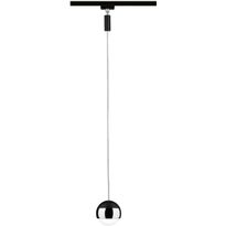 LED-riippuvalaisin kiskoon Paulmann Urail Capsule II, 6.3W, 2700K, himmennettävä, mattamusta/kromi