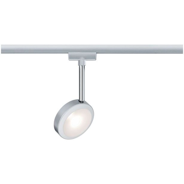 LED-spottivalaisin Paulmann URail Discus, 2700K, himmennettävä, mattakromi