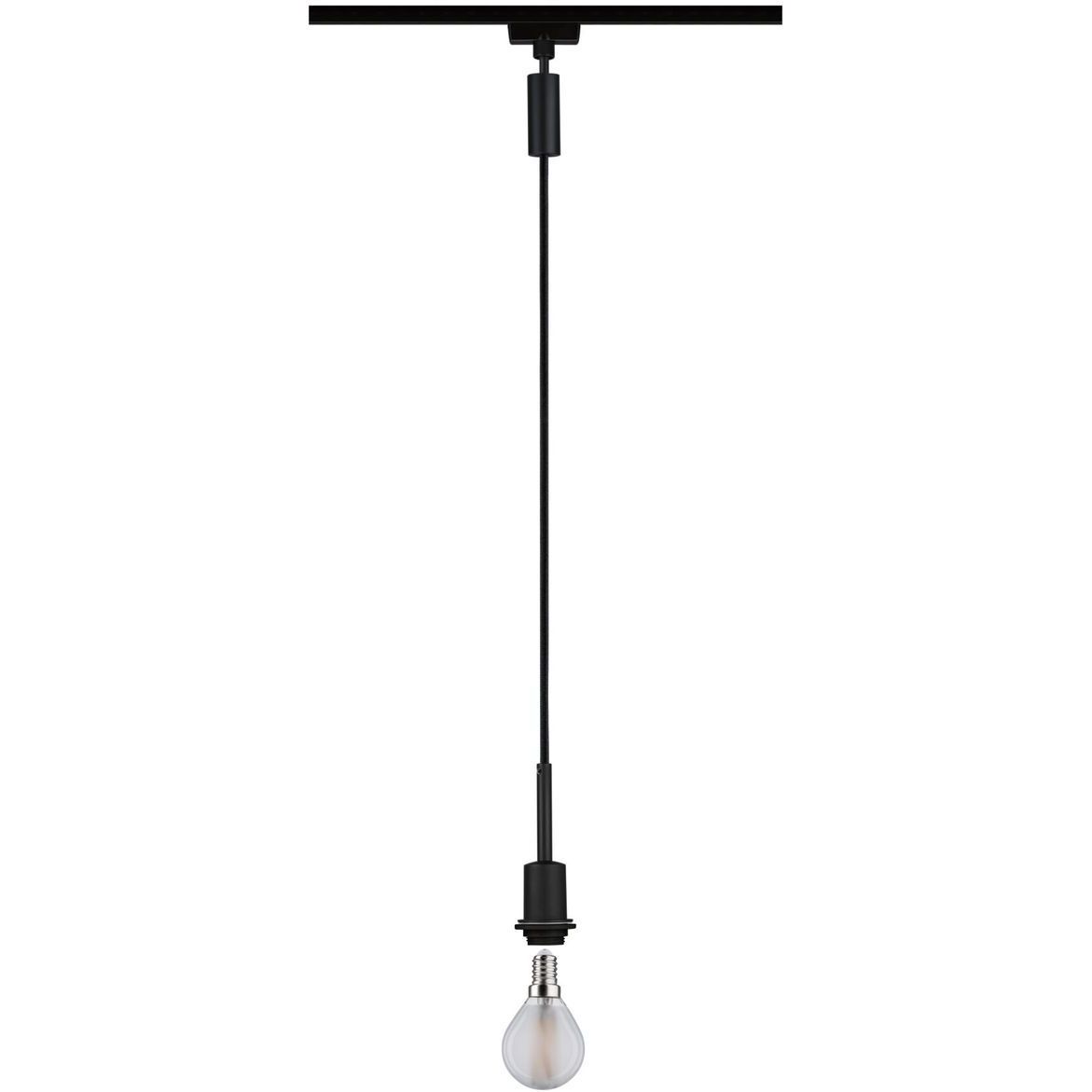 Riippuvalaisin kiskoon Paulmann URail DecoSystems Basic, E14, max.20W, himmennettävä, mattamusta