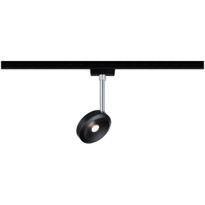 LED-spottivalaisin kiskoon Paulmann URail Discus, 2700K, himmennettävä, mattamusta