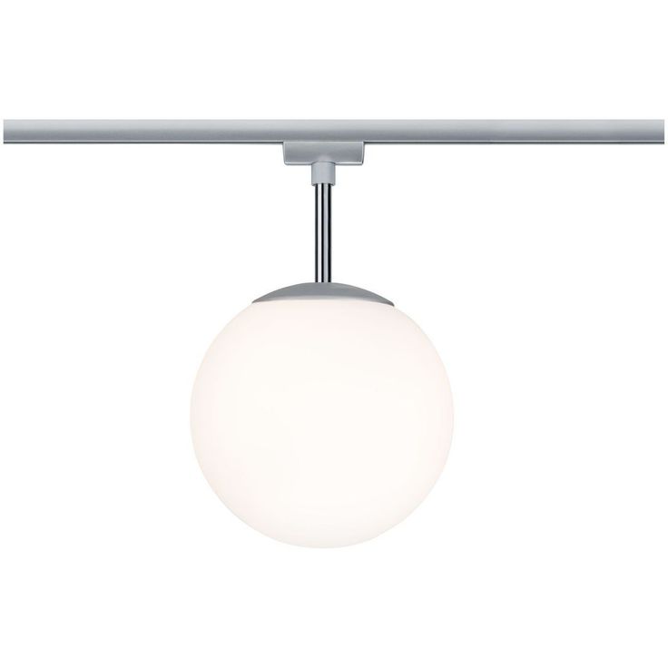 Spottivalaisin kiskoon Paulmann URail Globe, E14, max.10W, himmennettävä, mattakromi