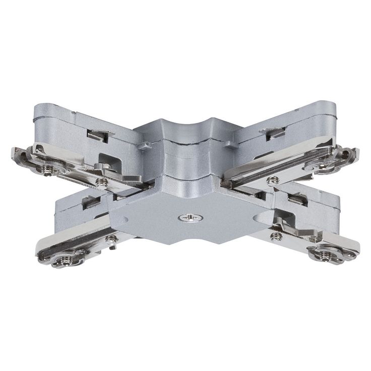 Liitin Paulmann X-haara URail X-Connector 36x36 mm mattakromi