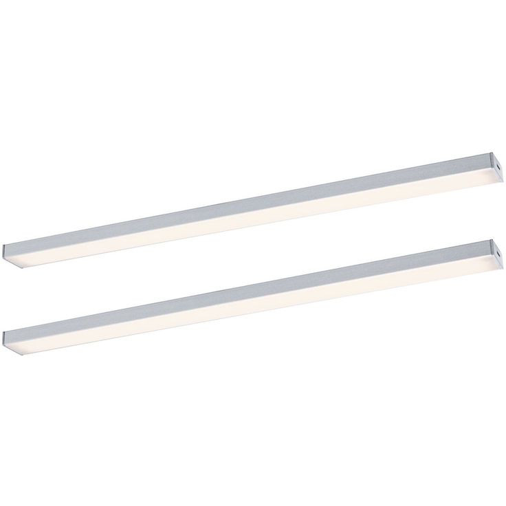LED-työpistevalaisin jatkosarja Paulmann Inline 350x26mm 3000K 4W 350lm himmennettävä liiketunnistin mattakromi, 2kpl/pkt