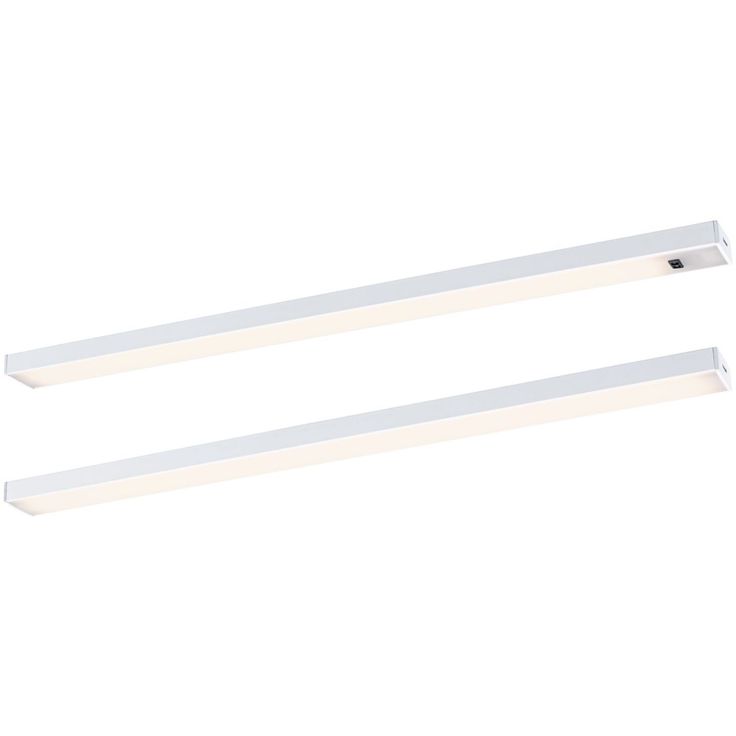 LED-työpistevalaisin Paulmann Inline 350x26mm 3000K 4W 350lm himmennettävä liiketunnistin aloitussarja mattavalkoinen, 2kpl/pkt