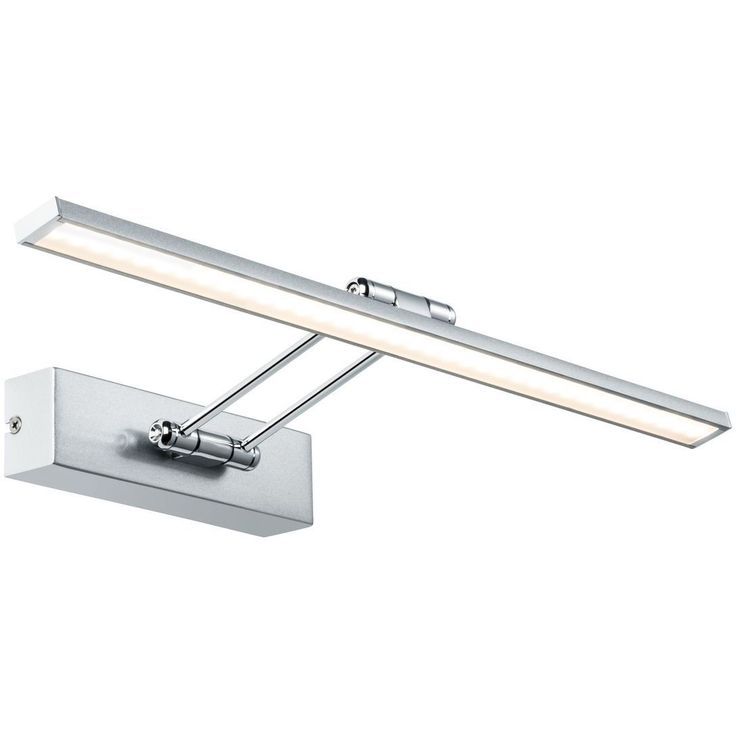 LED-tauluvalaisin Paulmann Galeria, 2700K, 580lm, 8W, harjattu nikkeli/kromi