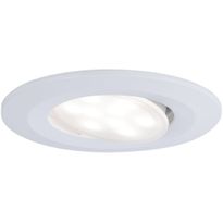 Upotettava LED-valaisin Paulmann Calla, IP65, Ø90mm, 5W, 400lm, säädettävä väriläpötila, mattavalkoinen