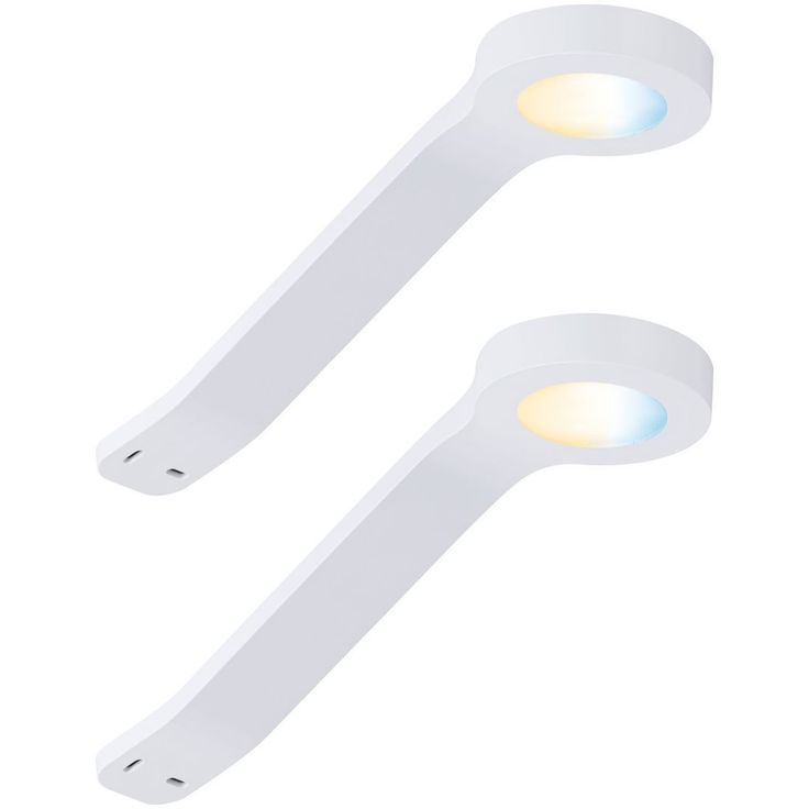 LED-kalustevalaisin Paulmann Clever Connect Mike, 2kpl, säädettävä värilämpötila, mattavalkoinen