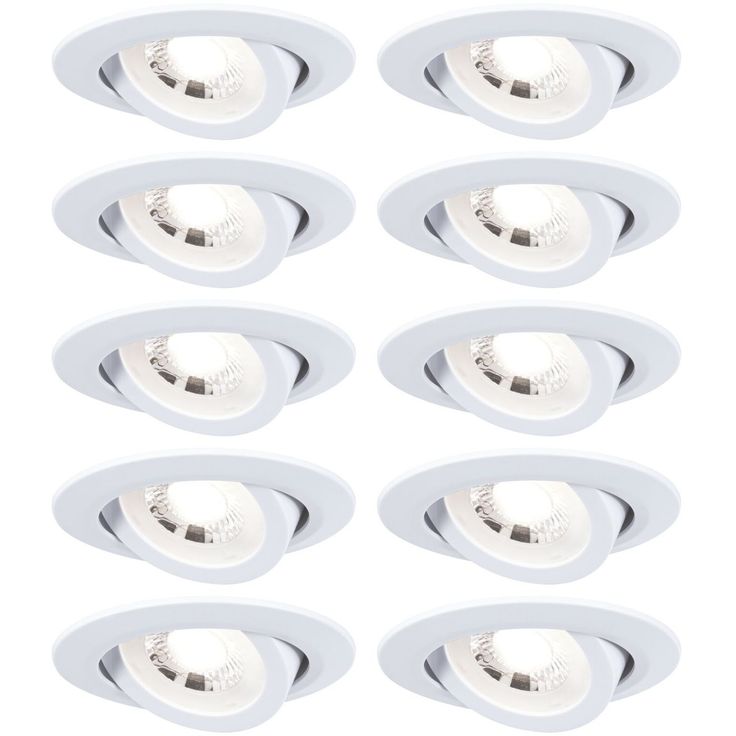 LED-alasvalo Paulmann Ø82mm kääntyvä 70° 4.8W 10x450lm himmennettävä 3000K valkoinen, 10kpl/pkt