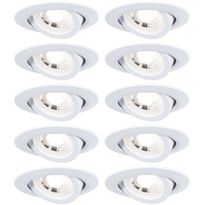LED-alasvalo Paulmann Ø82mm kääntyvä 70° 4.8W 10x450lm 3000K valkoinen, eri määriä