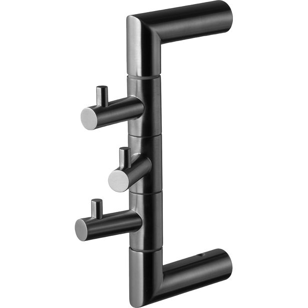 Pyyhekoukkuteline Tapwell TA253, Brushed Black Chrome