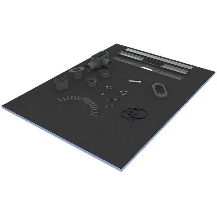 Märkätilalevy lattiaan lineaarisella kaivolla Tycroc STL150, 1500x1000x30mm
