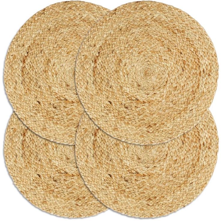 Tabletit 4 kpl luonnollinen 38 cm pyöreä juutti_1
