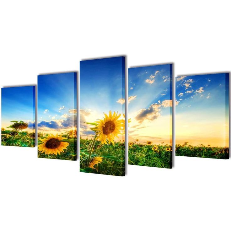 Taulusarja auringonkukka 200 x 100 cm_1