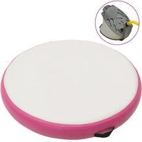 Täytettävä voimistelumatto pumpulla 100x100x10 cm PVC pinkki