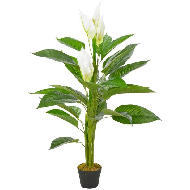 Tekokukka ruukulla flamingokukka valkoinen 115 cm_1