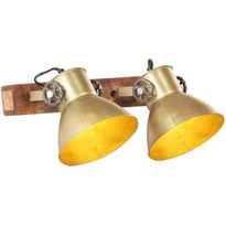 Teollinen seinävalaisin messinki 45x25 cm e27