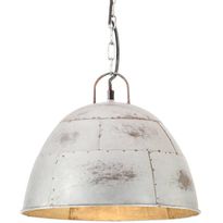 Teollistyylinen riippuvalaisin 25 w hopea pyöreä 31 cm e27