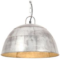 Teollistyylinen riippuvalaisin 25 w hopea pyöreä 41 cm e27