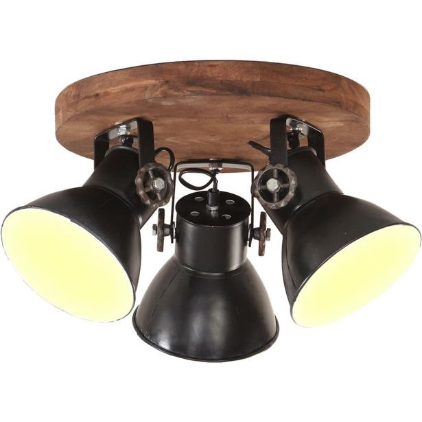 Teollistyylinen riippuvalaisin 25 w musta 42x27 cm e27_1