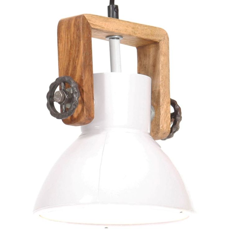 Teollistyylinen riippuvalaisin 25 w valkoinen pyöreä 19cm_1
