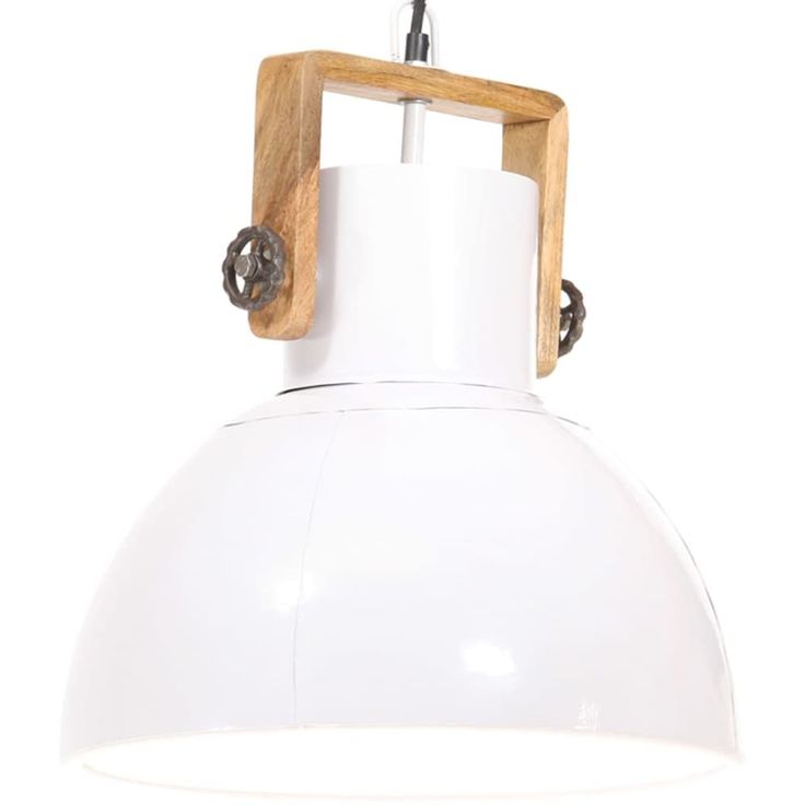 Teollistyylinen riippuvalaisin 25 w valkoinen pyöreä 40cm_1